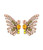 Callie Peach/Olive Butterfly Earrings