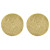 Blair Studs - Brushed Gold