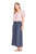 Wide Leg Culotte Pant - Denim