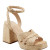 Janie Platform Sandal - Light Natural