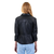 Brie Burnished Leather in Black