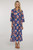 Talia Dress in Sapphire Feather