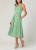 Kaydence Dress in Green/Ivory
