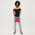 Tate Woven Frame Clutch in Red