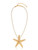 Starfish Statement Pendant Necklace | 18k Gold Plated