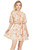 Puff Sleeve Tiered Dress in Rust Rose