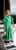 Brenda Pleated Long Sleeve Maxi Dress in Kelly Green