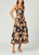 Kora Dress in Navy/Khaki Multi
