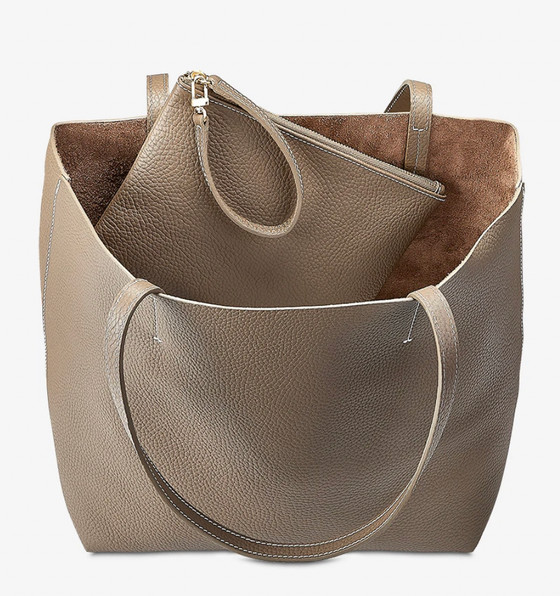 Hunter Tote - Driftwood Pebble Leather