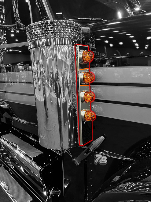 Peterbilt - Peterbilt 589 - Air Cleaner Accessories - Strapless