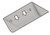Recessed Airline Box - Radius Bottom  with Flange - Trailer Air and (2) 7-Ways Hook- Ups