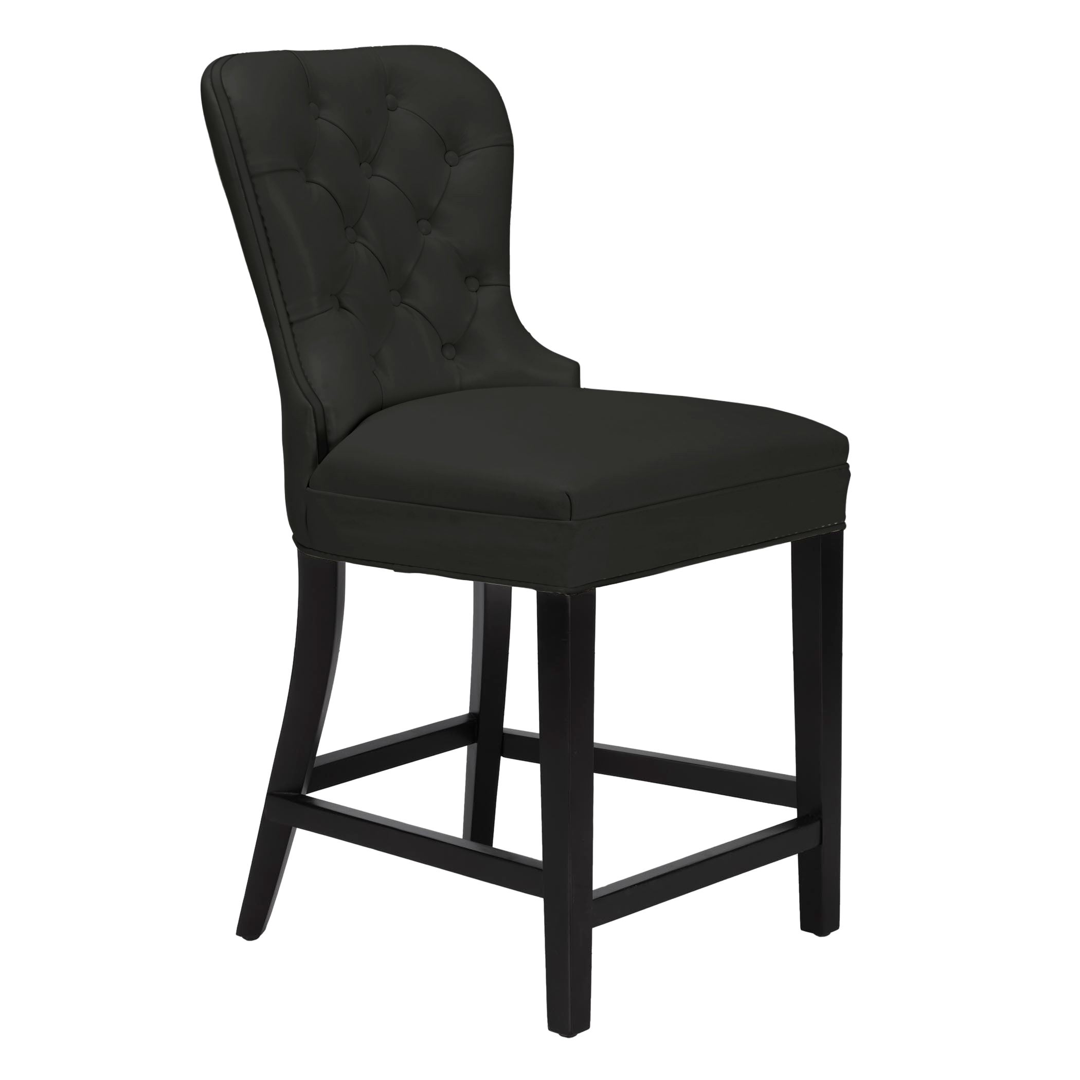 Charlotte Leather Stool - Espresso Charlotte Leather Stool - Espresso