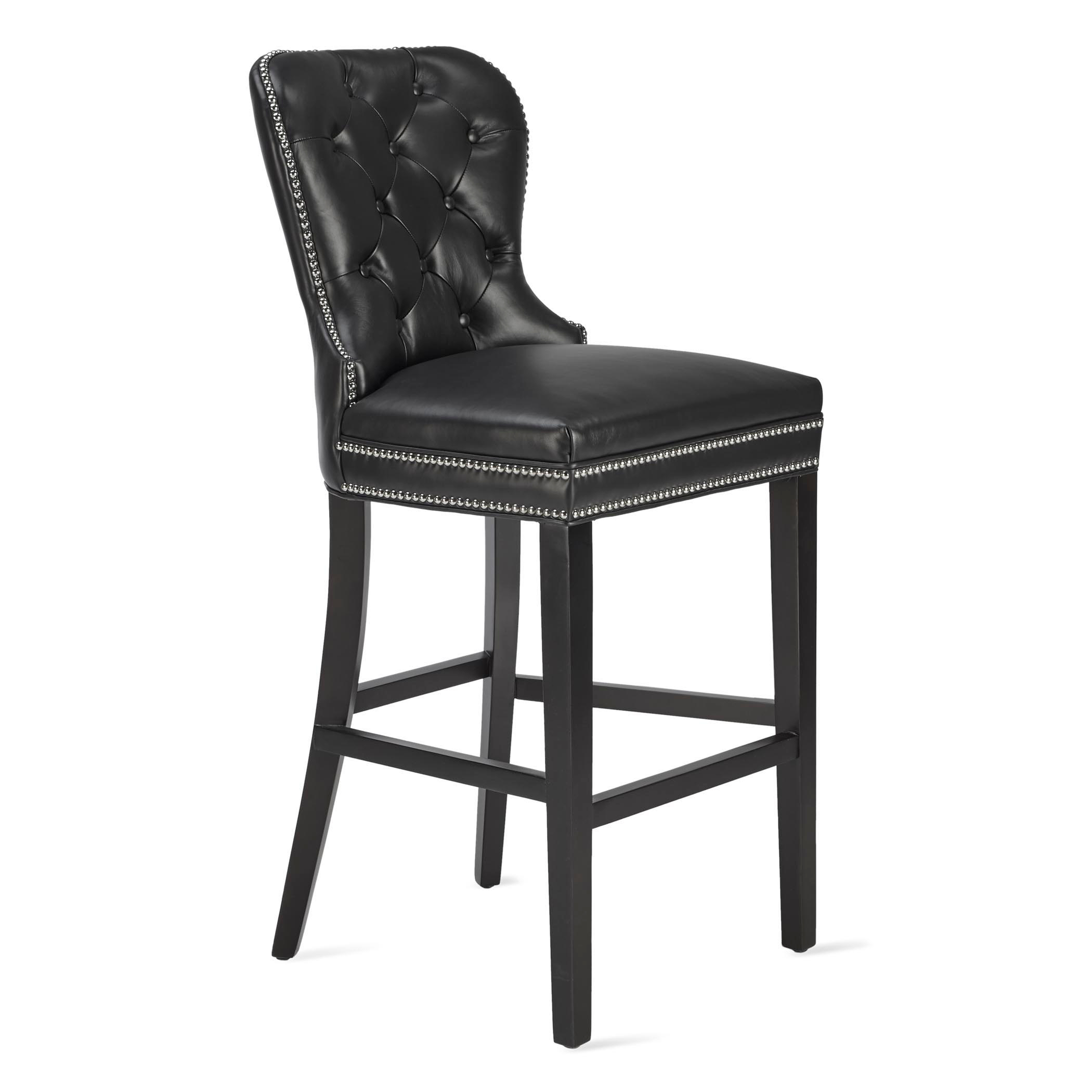 Charlotte Leather Stool - Espresso Charlotte Leather Stool - Espresso