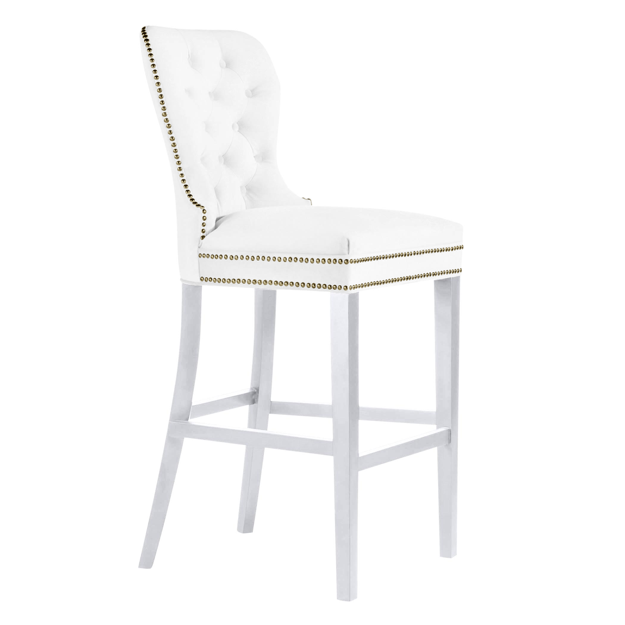 Charlotte Stool - High Gloss White