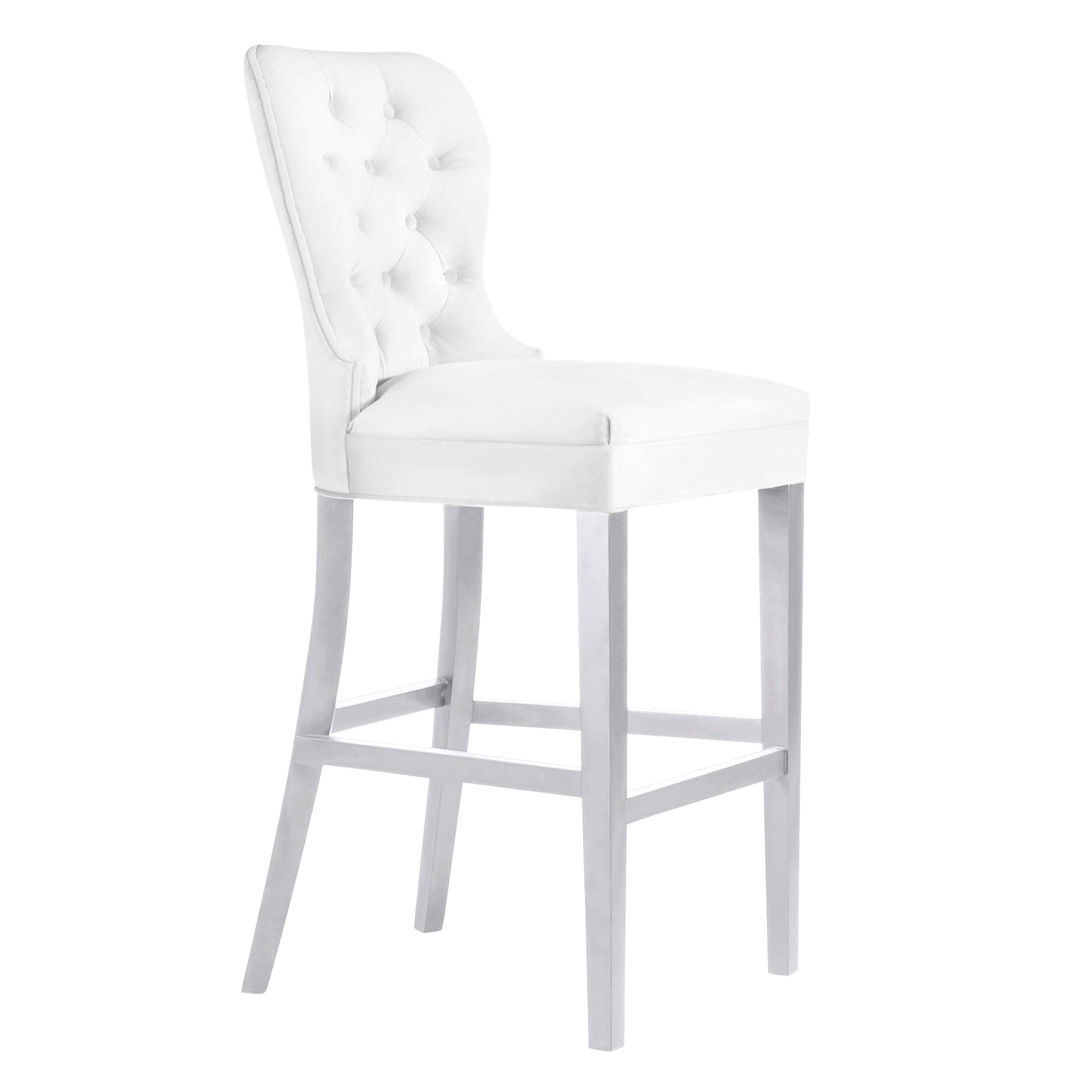 Charlotte Stool - High Gloss White