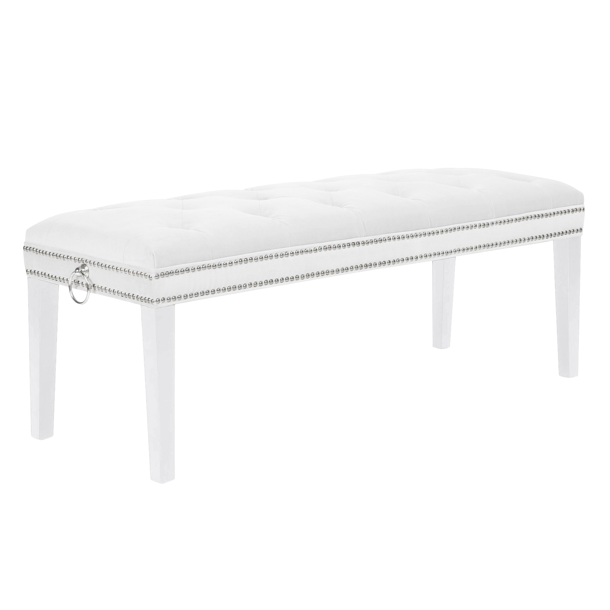 Charlotte Bench - High Gloss White