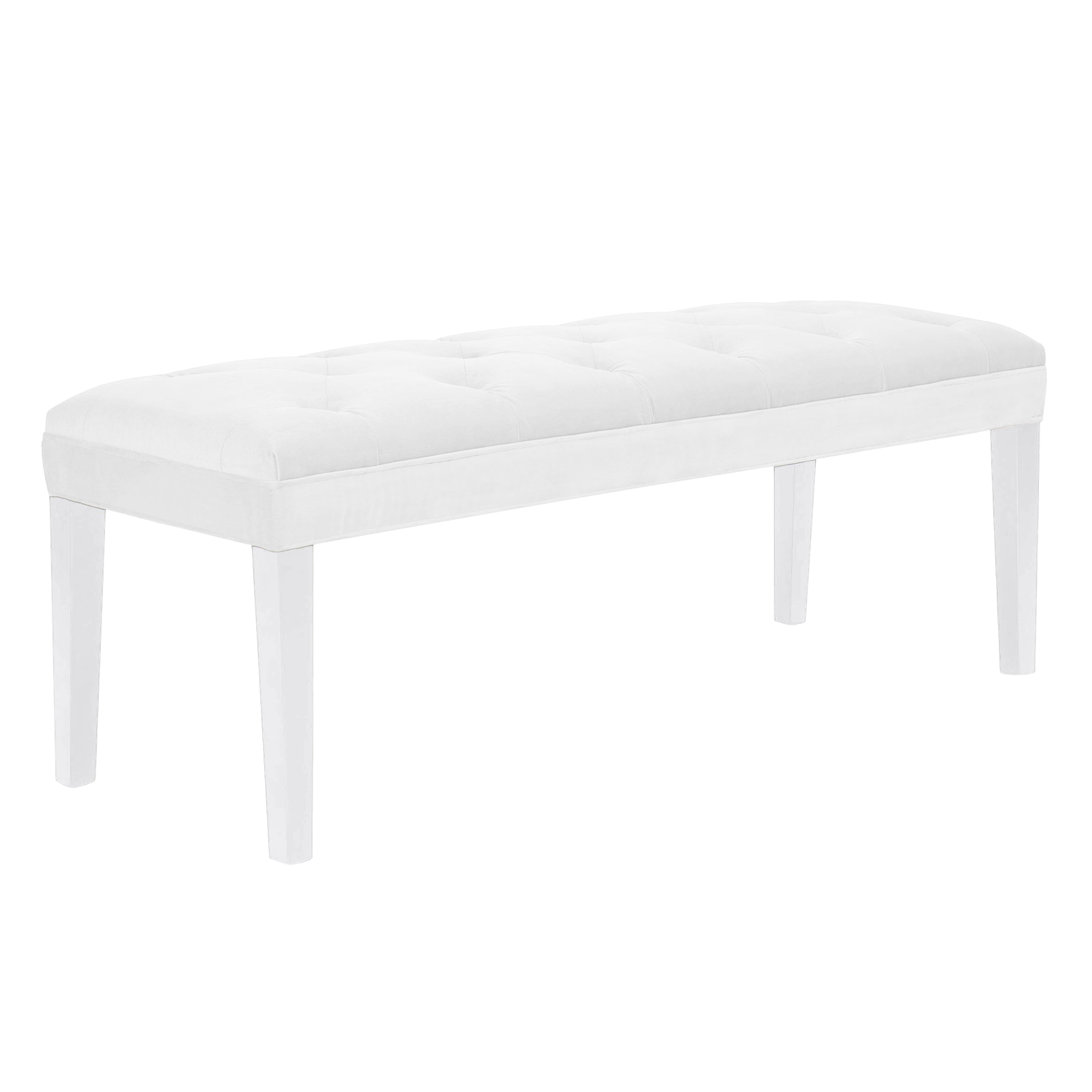 Charlotte Bench - High Gloss White
