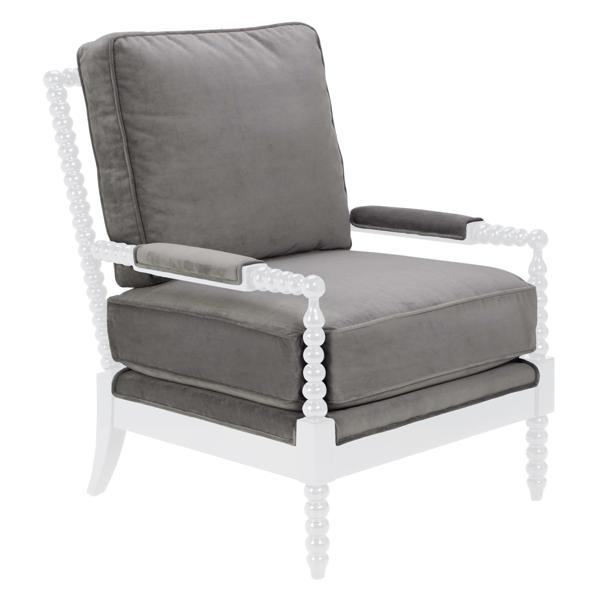 Spindle Ottoman - High Gloss White Spindle Ottoman - High Gloss White