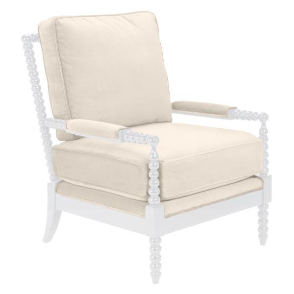 Spindle Ottoman - High Gloss White