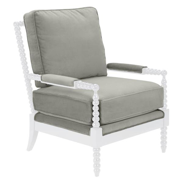 Spindle Ottoman - High Gloss White Spindle Ottoman - High Gloss White