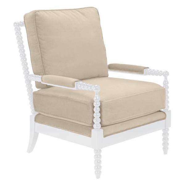 Spindle Ottoman - High Gloss White