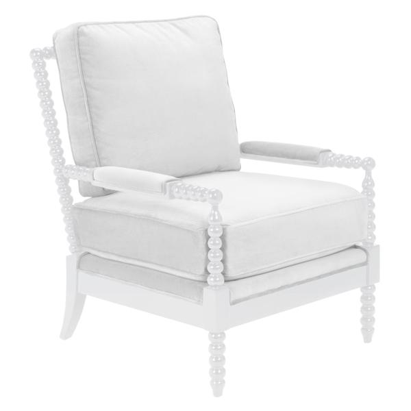 Spindle Ottoman - High Gloss White