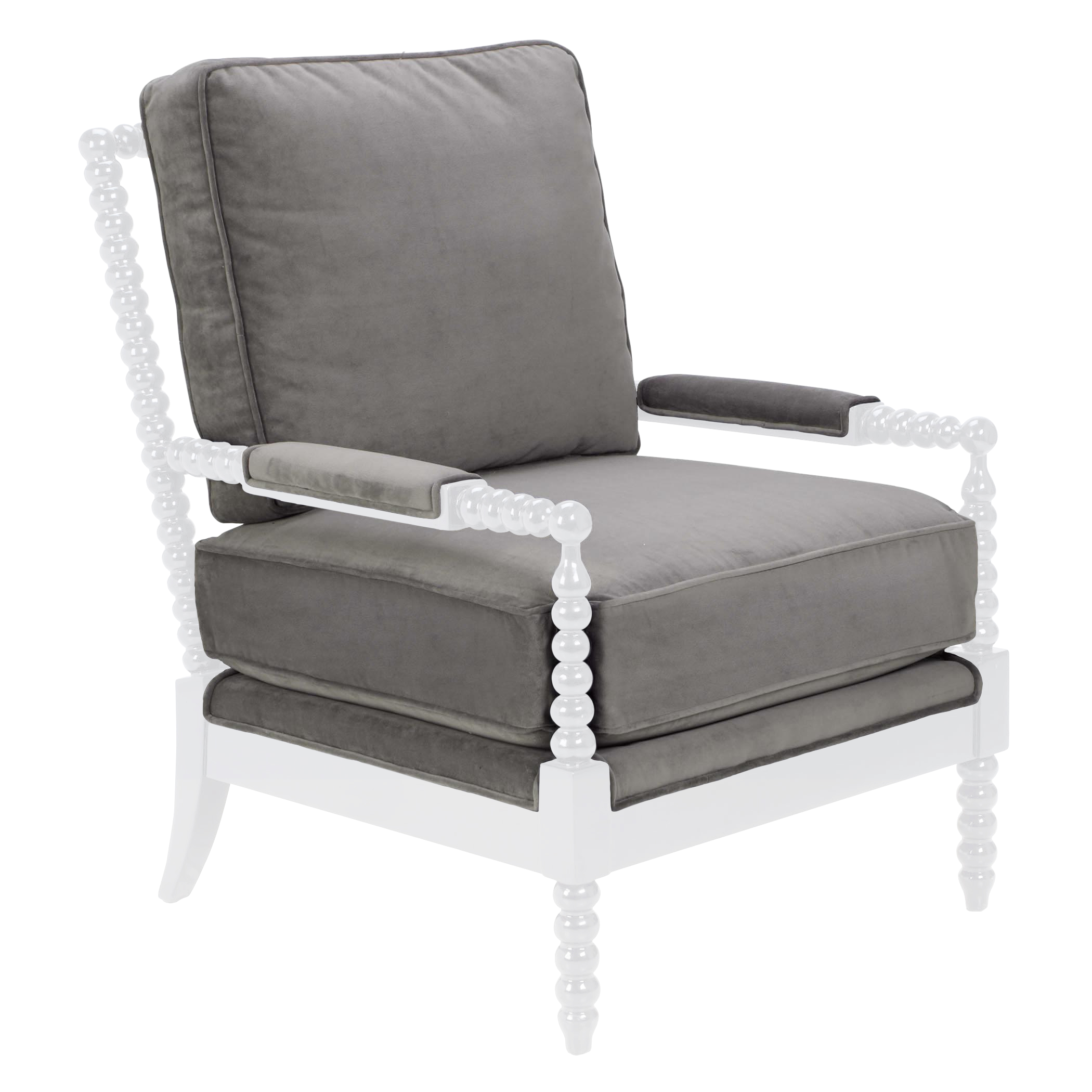 Spindle Chair - High Gloss White