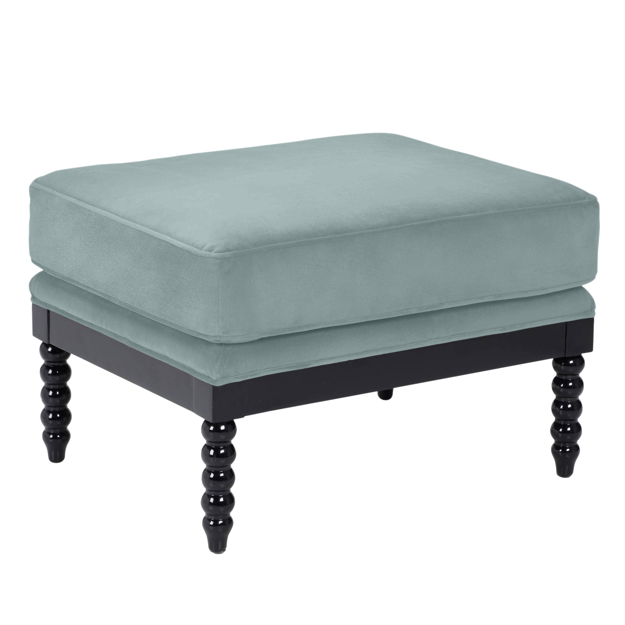 Spindle Ottoman - High Gloss Black Spindle Ottoman - High Gloss Black