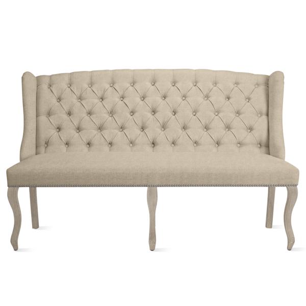 Archer Banquette - Natural Grey