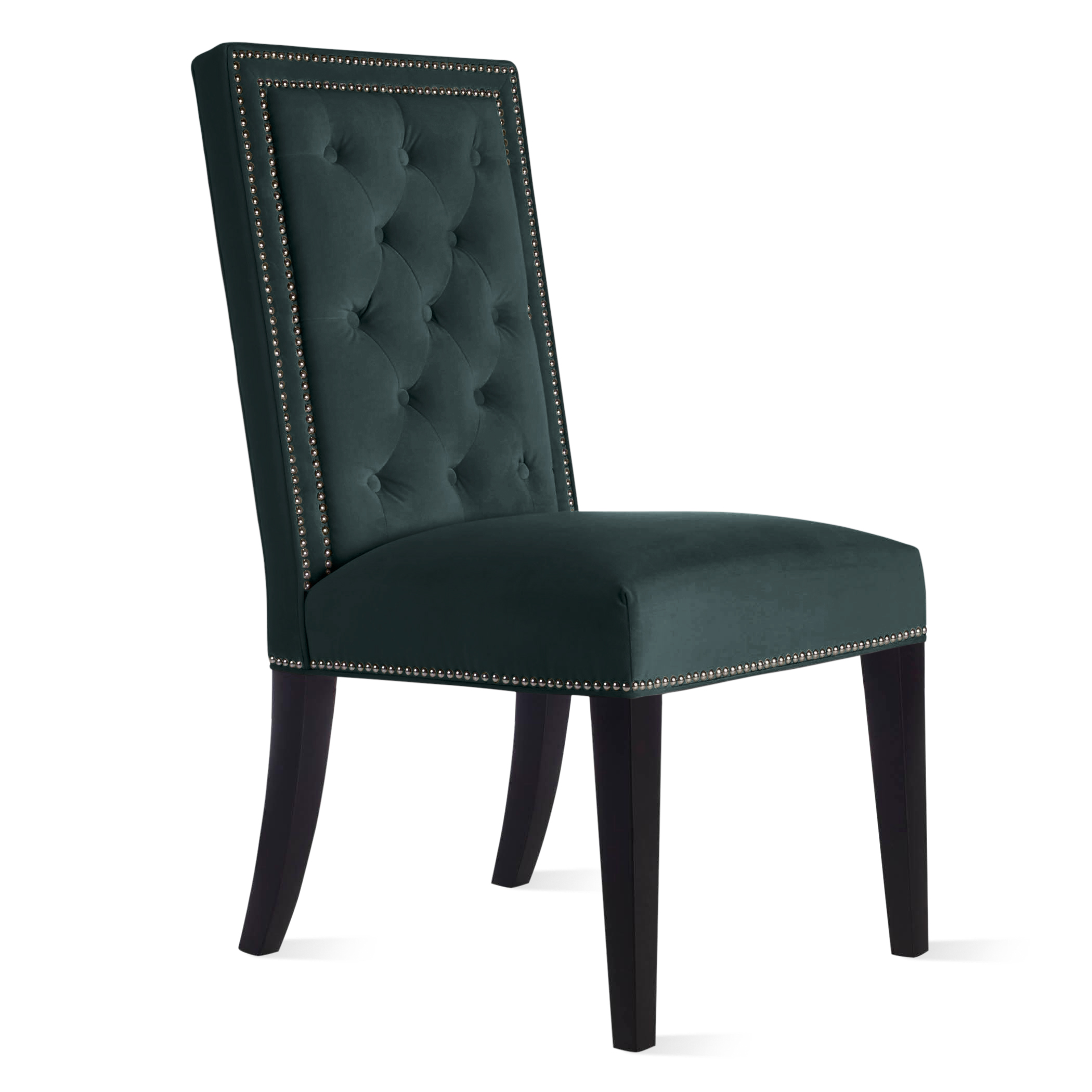Maxwell Dining Chair With Nailheads - Espresso Maxwell Dining Chair With Nailheads - Espresso