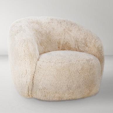 Adley Plush Swivel Accent Chair - Sand Adley Plush Swivel Accent Chair - Sand