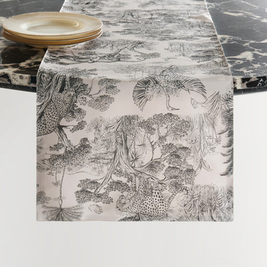 Jungle Toile Runner - Pale Pink Jungle Toile Runner - Pale Pink