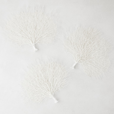 Faux Coral Fan - Set of 3 Faux Coral Fan - Set of 3