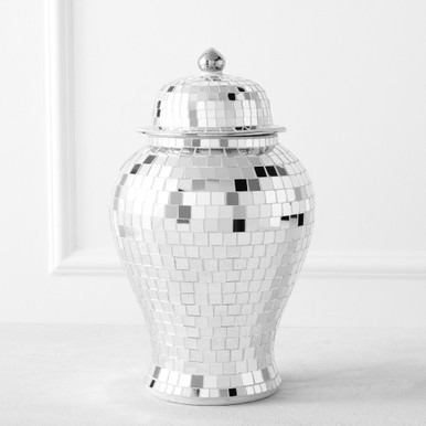 Mirrored Mosaic Canister Mirrored Mosaic Canister