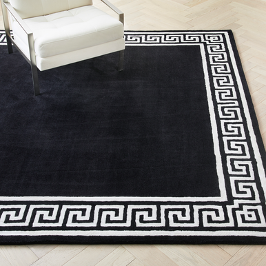 Greek Key Rug - Black/Ivory Greek Key Rug - Black/Ivory