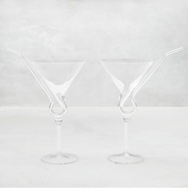 Straw Martini - Set of 2 Straw Martini - Set of 2