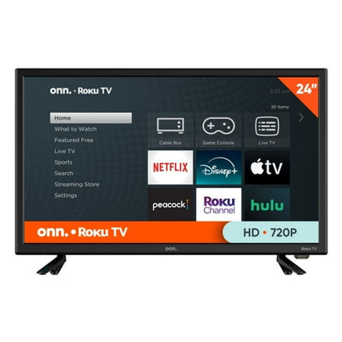 onn. 24” Class HD (720P) LED Roku Smart Television - Missing Legs / Stand