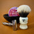 Image with Jerte in natural ivory tone gloss with a razor, shaving bowl and a shaving soap.
Jerte is sporting a hybrid/bulb knot. 
Razor, shaving bowl and soap not for sale, it is just a prop for the image.
