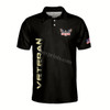 Ahoyprints I'm a Grandpa A Veteran Proud Vet Grandfather Fathers Day Men's Polo Shirt