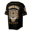 Ahoyprints Personalized Name, Lodge Name and Number Freemasonry Prince Hall, Masonic Medieval 3D Baseball Jersey