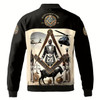 Ahoyprrints Personalized Lodge Name, Name Proud To Be A Mason Past Master Bomber Jacket