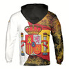Ahoyprints Personalized Name Patriotic Spain Coat of Arms Hoodie Sweatshirt Style 2