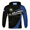 Ahoyprints Personalized El Salvador Flag Patriotic Hoodie Sweatshirt
