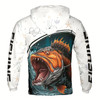 Ahoyprints Personalized Name Unisex Novelty Bass Fish Gifts For Men Hoodie Sweatshirt Style 2