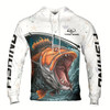 Ahoyprints Personalized Name Unisex Novelty Bass Fish Gifts For Men Hoodie Sweatshirt Style 2