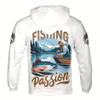 Ahoyprints Personalized Name Unisex Novelty Fishing Passion Gifts For Men Hoodie Sweatshirt