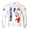 Ahoyprints Personalized Name Patriotic Philippines Coat of Arms Hoodie Sweatshirt Style 2