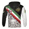 Ahoyprints Personalized name Mexico Aztec Flag Grunge Pattern Hoodie Sweatshirt