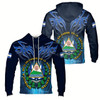 Ahoyprints Personalized Personalized Name El Salvador Coat of Arms Hoodie Sweatshirt