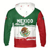 Ahoyprints Personalized Name Patriotic Mexican Mexico Flag Coat of Arms Hoodie Sweatshirt